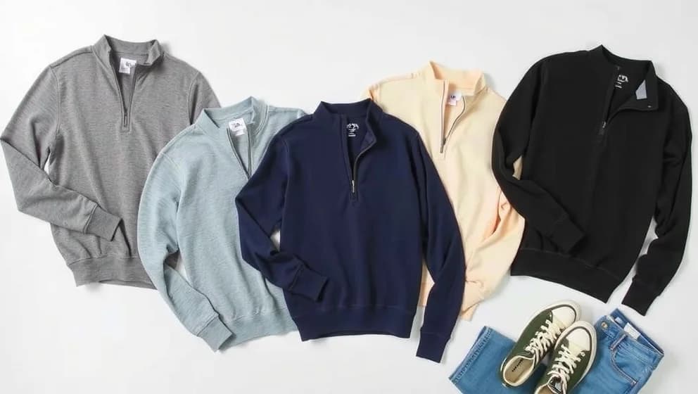 Half zip tröja herr som passar varje tillfälle