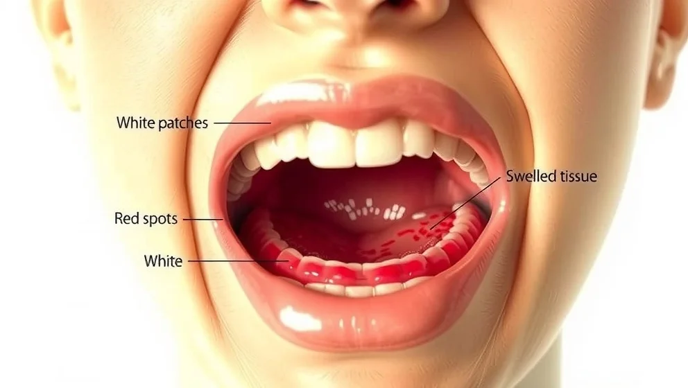 Vad ser cancer i munnen ut